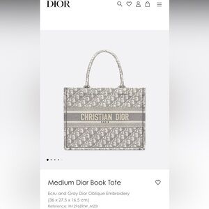 Authentic brand new DIOR Book Tote Medium